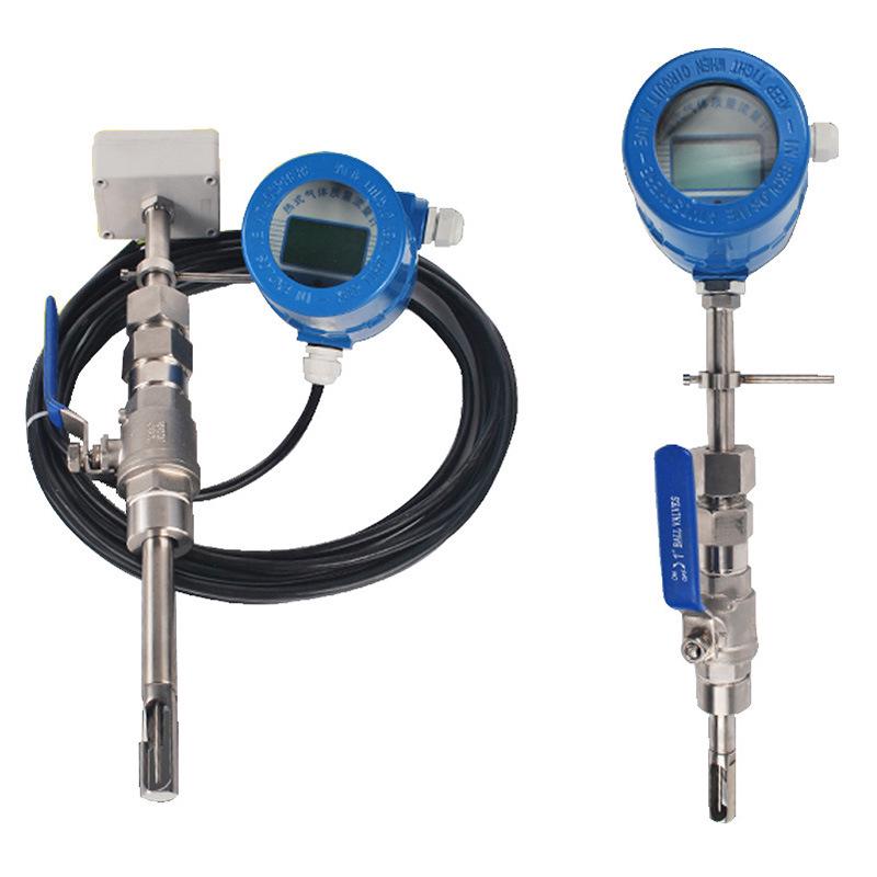 Insertion Thermal Gas Flow Meter with Remote Transmission for Compressed Air
