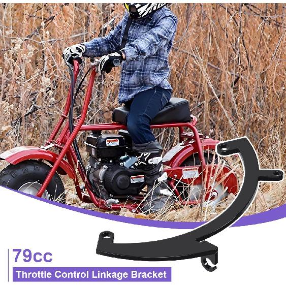 Throttle Control Linkage Bracket With Mini Bike Throttle Kit Compatible With Predator 79Cc 98Cc 99Cc 3.0HP Engine Coleman CT100U CC100X Massimo MB100
