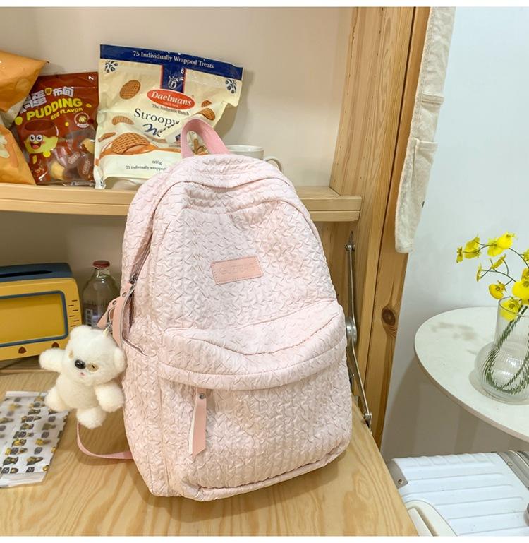 Schoolbag new student backpack simple fashion casual Mori small fresh schoolbag sweet wind versatile backpack high sense