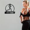 Unique Handmade Custom Running Sports Wall Decor Black Iron Art Deco for Fitness Clubs Marathons