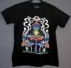 Psychedelic Frog On A Mushroom Large Black Tee Shirt 20" W X 27" L Thirty Single