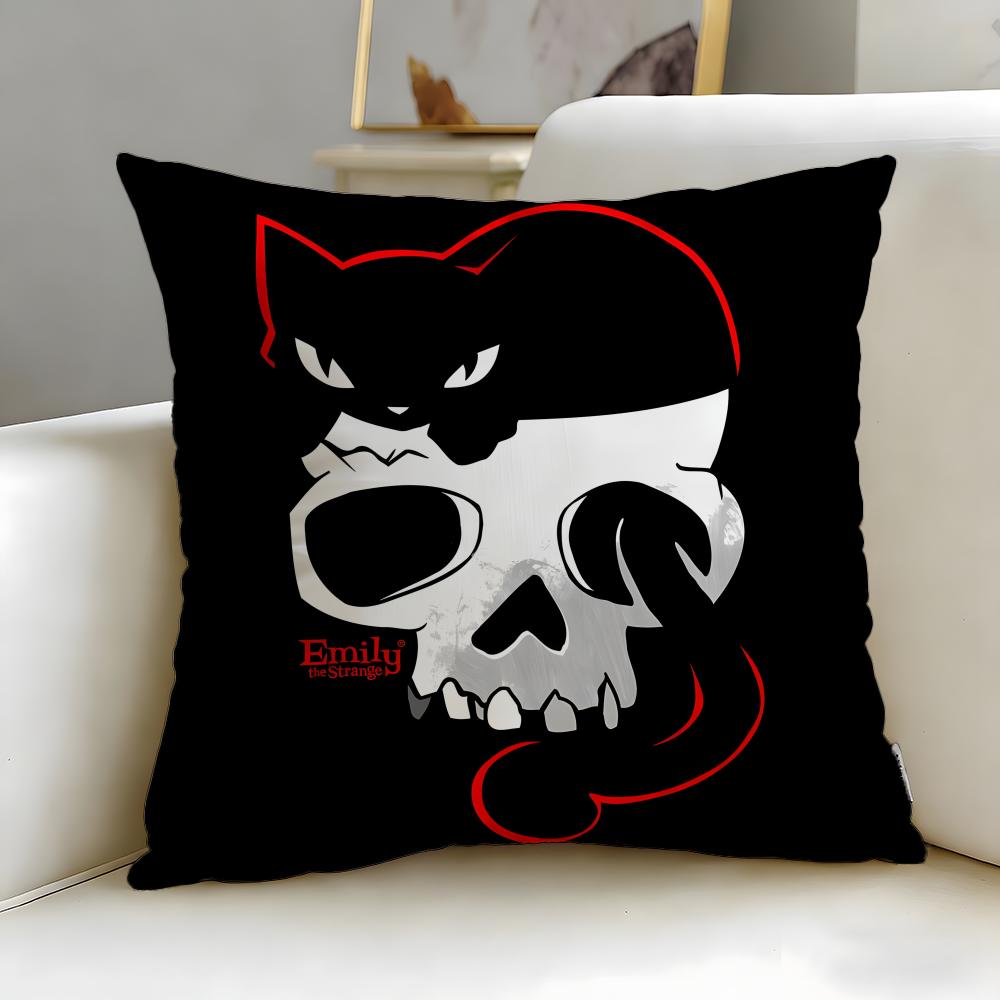 cartoon character Emily the Cool Strang Cushion Cover Soft  EasyWash Pillow Case  Versatile for Couch Bed Travel and Office