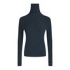 Women's High Neck Seamless Wool Sweater - Autumn/Winter Knit Base Layer