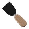 Cross-Border Cheese & Fruit Knife Set: Black Cheese Knife, Butter Spreader, Fork with Rubberwood Handle.