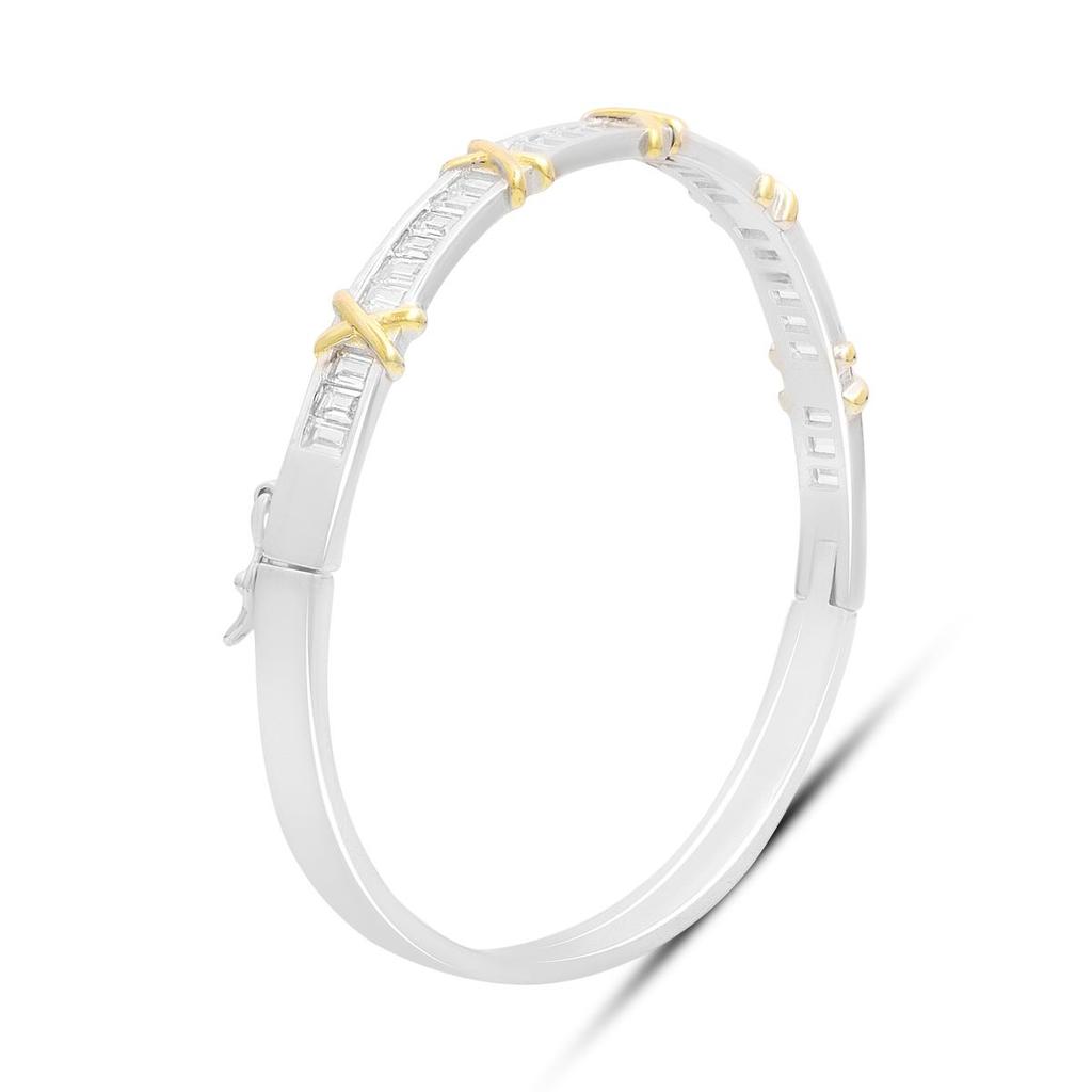 Silver Bracelet with Cubic Zirconia, Item Weight 14.37 G (2197010)