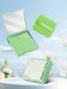 111 Sheets Bamboo Charcoal Oil Absorbing Paper, Portable Oil Control Blotting Paper with Mirror & Powder Puff for Men
