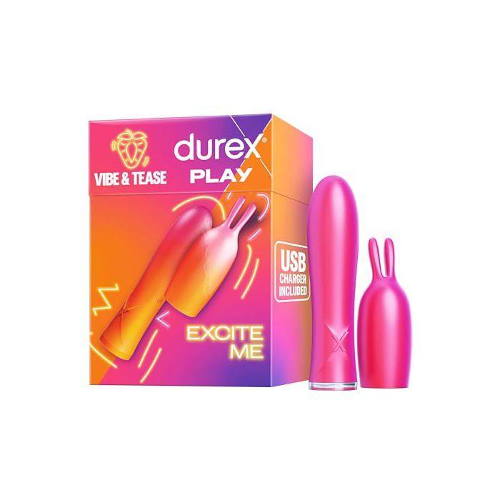 Vibromasseur - DUREX TOYS - Vibe &amp; Tease - Moderne - Noir