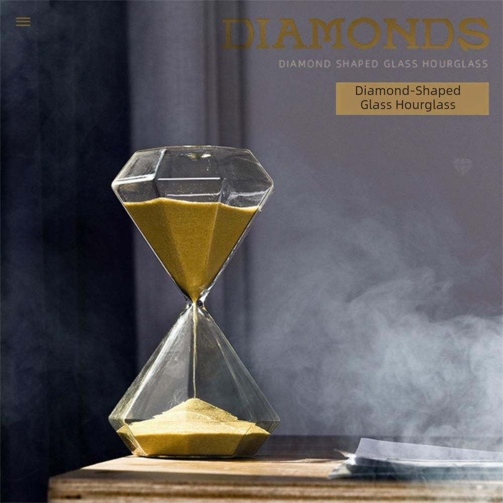 Kreative Diamantform Sanduhr 5 Minuten Einfache Sanduhr Sanduhr Heimdekoration