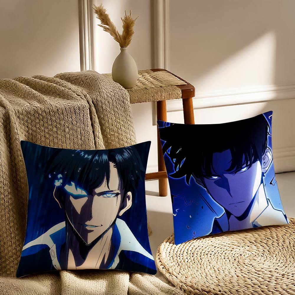 Cool Man S-Solo Leveling-MT Comic Pillow Case Printed Brushed Fleece Pillow Baby Skin-Touch Eco-Friendly Dye-Sublimat