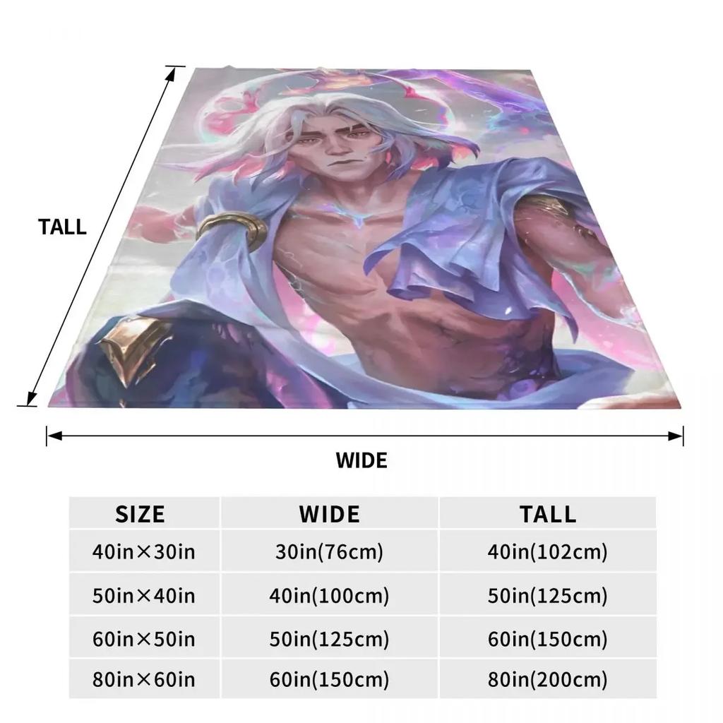 Arcane Viktor Spiel Flanelldecke Weich Warm Bettwäsche Überwürfe für Heimdeko Camping Druck Tagesdecke Sofa Bettüberwurf