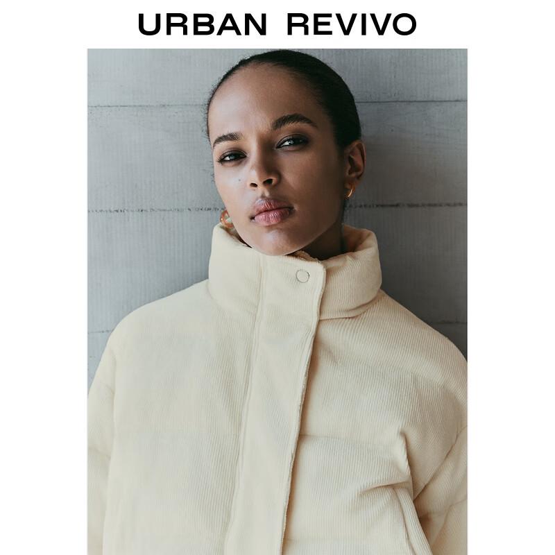 UR Women's Corduroy Stand Collar Padded Jacket