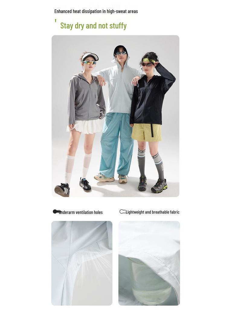 Unisex UPF50+ Summer UV Protection Quick-Dry Breathable Jacket with Custom Logo