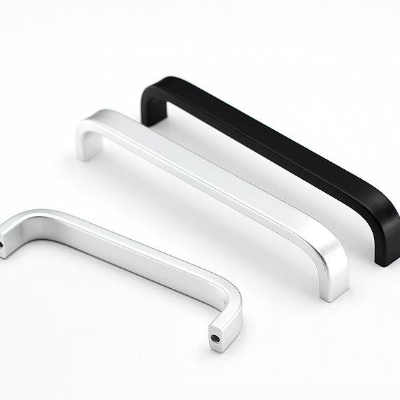 Black Space Aluminum Alloy Solid Wardrobe and Drawer Handle