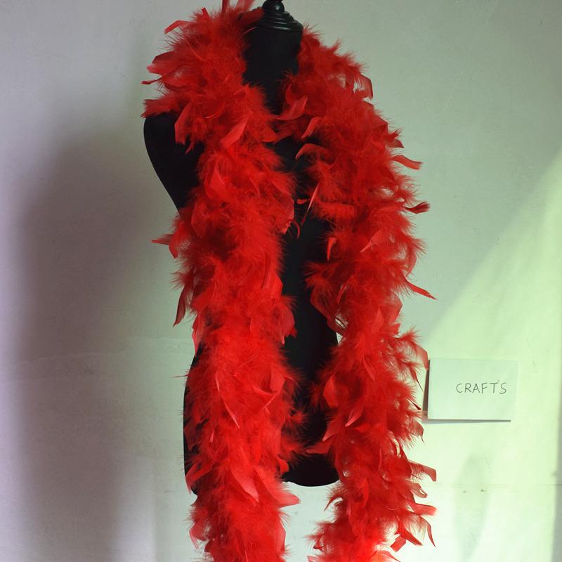 DIY Exquisite 50 g 2 m / strip  thick feather boa feather wedding party Dress up a variety of colors