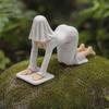 Unique Home Decorative Sculpture Ghost Girl Hooded Sculpture, Ethereal Mysterious Statue, Gothic Dark Academia Decor Queen Character Robe Figurine for