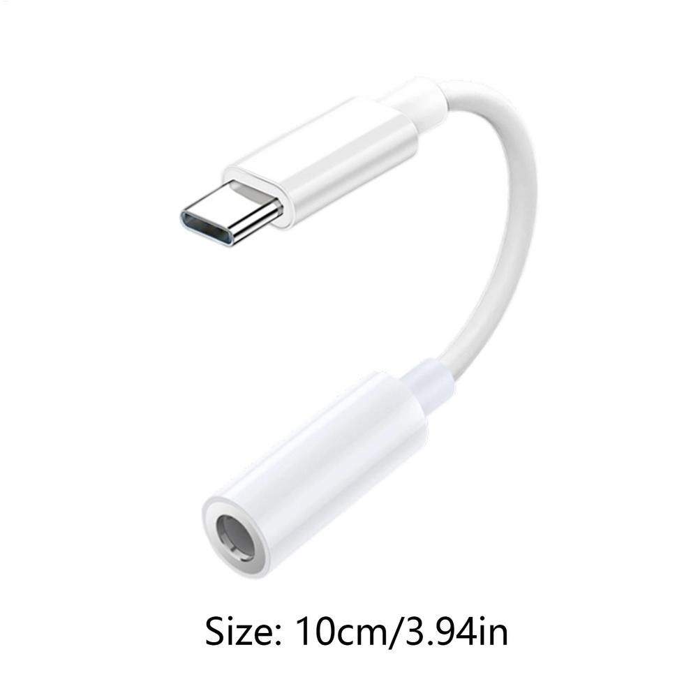 Type C To Aux Cable Headphone Jack Converter 3.5mm Connector For Mobile Smartphone Laptop Game Headset Conference Calls Studio
