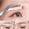 2Pcs Crescent Moon Eyebrow Trimmer Set Stainless Steel Curved Women Eyebrow Eyelash Portable Hair Scissors With Comb Makeup Tool