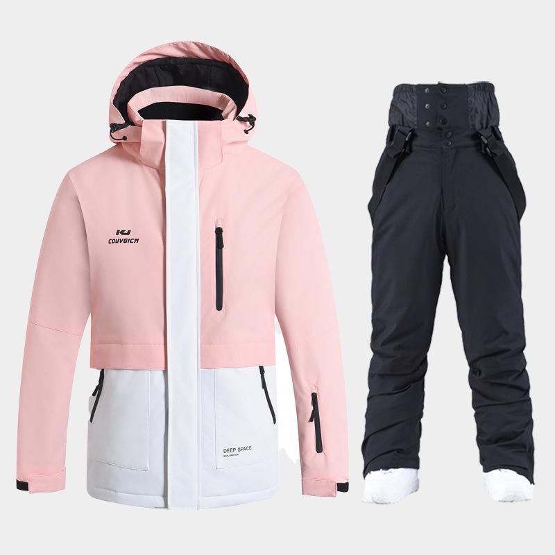 Korean Style Unisex Ski Suit Set: