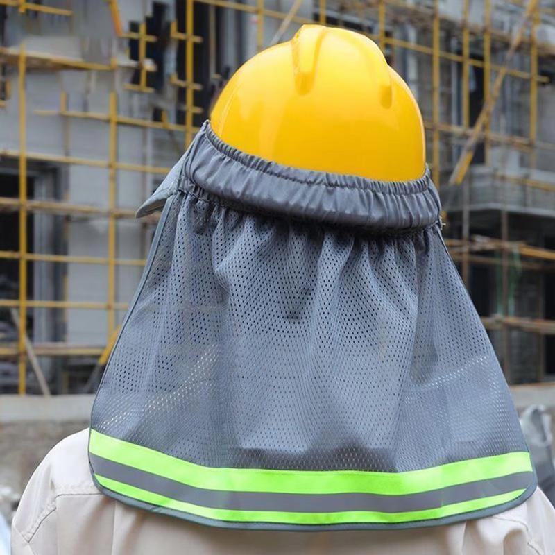 Hard Hat Sun Shield UV Protection Breathable Mesh Safety Helmet Sunshade for Industrial Outdoor Workers