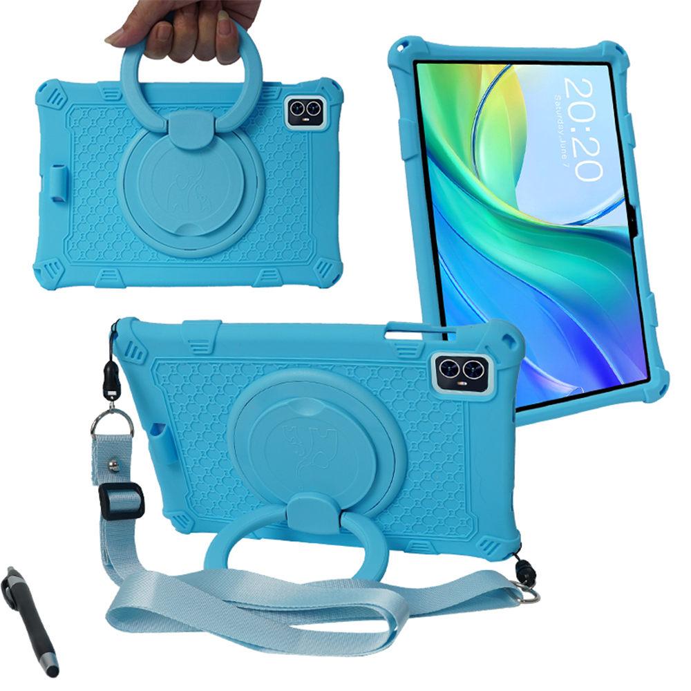 

360 Rotating Stand Case For Teclast M50HD M50Pro 10.1inch Soft Silicone Tablet Cover M50HD Kids Funda With Strap Pen M50HD M50Pro