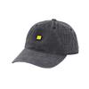 Acne Studios Face Logo Gewaschenes Schwarzes Metall-Patch Baseballkappe C40464