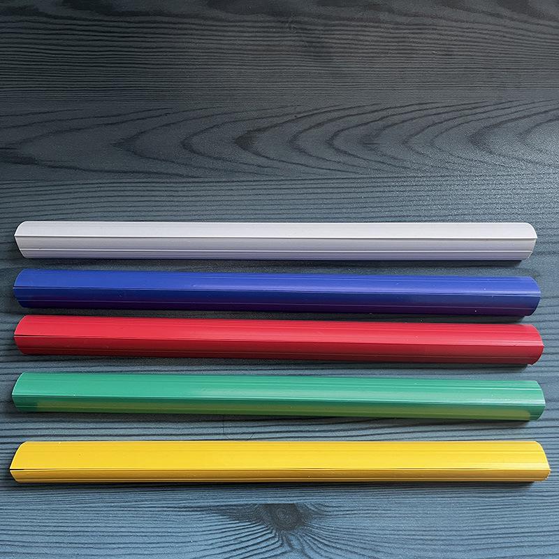 A4 Water Drop Lever Clip Folder with Triangle Pull Rod, Plastic Book Cover for Students