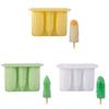 Silicone Popsicles Molds 4 Cavities Vegetable Shape Ices Cream Mold Freezers Ices Mold Cake Candy Candy Mold Nonstick