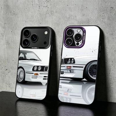 E30 CAR  Phone Case For iPhone 17,16,15,14,13,12,11 Plus,Pro Max,XS,Colored Silver Phone Case