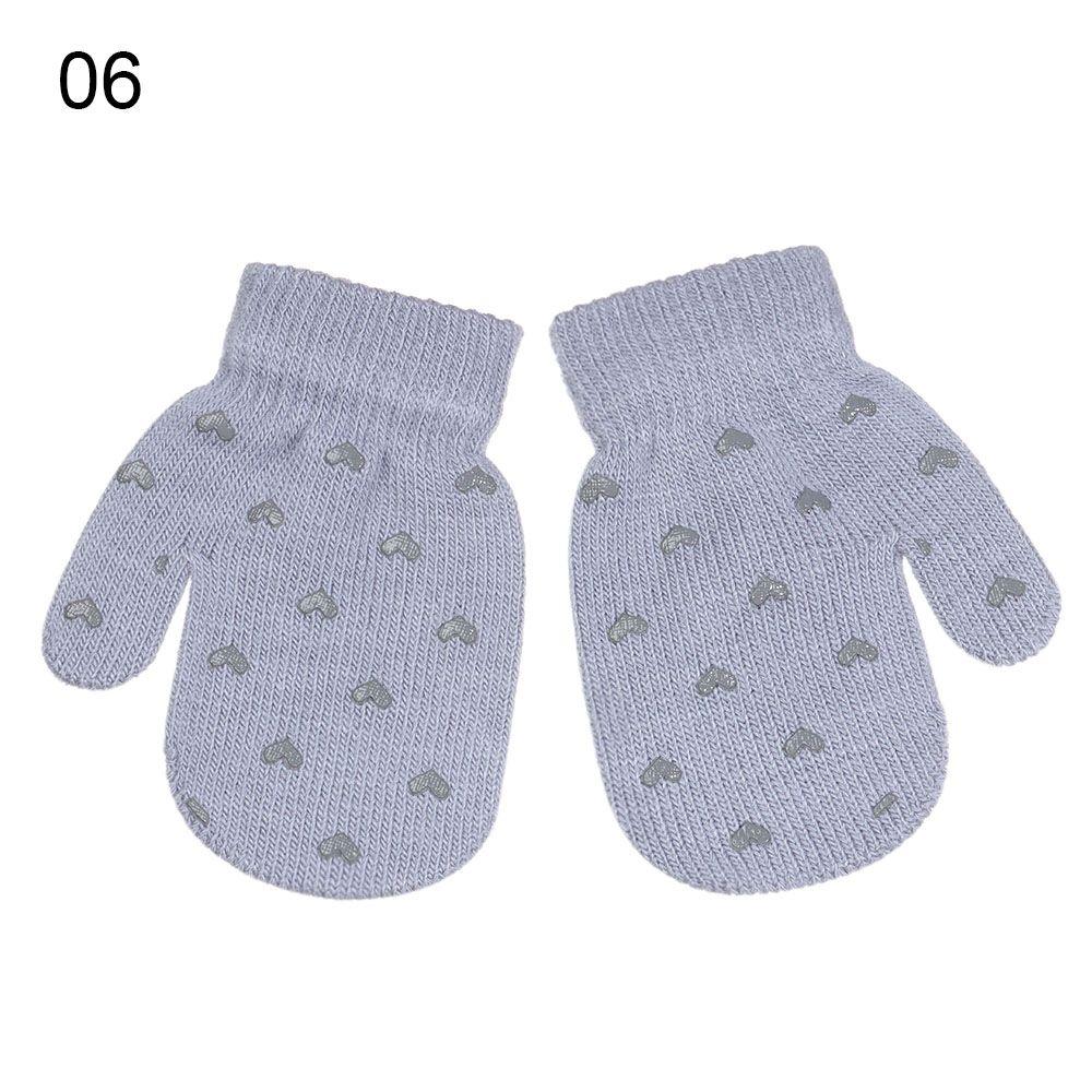 Winter Soft Outdoor Sports Star Thick Warm Cute Cartoon Gloves Knitted Mittens