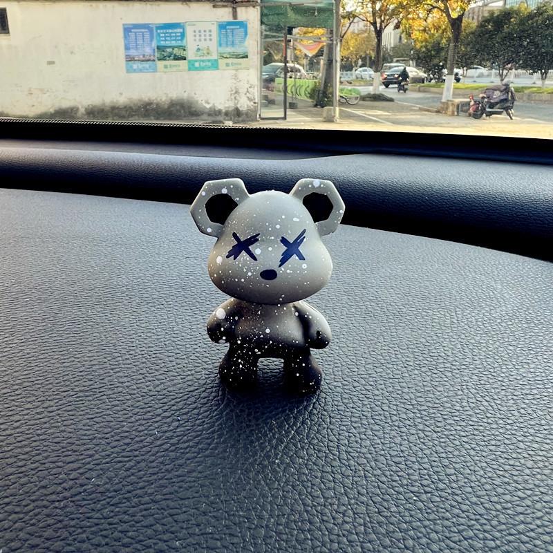 

Яркий Полихромный Медведь Номерная Табличка с Телефоном для Автомобиля Декоративное Мультяшное Украшение для Автомобиля StyleA