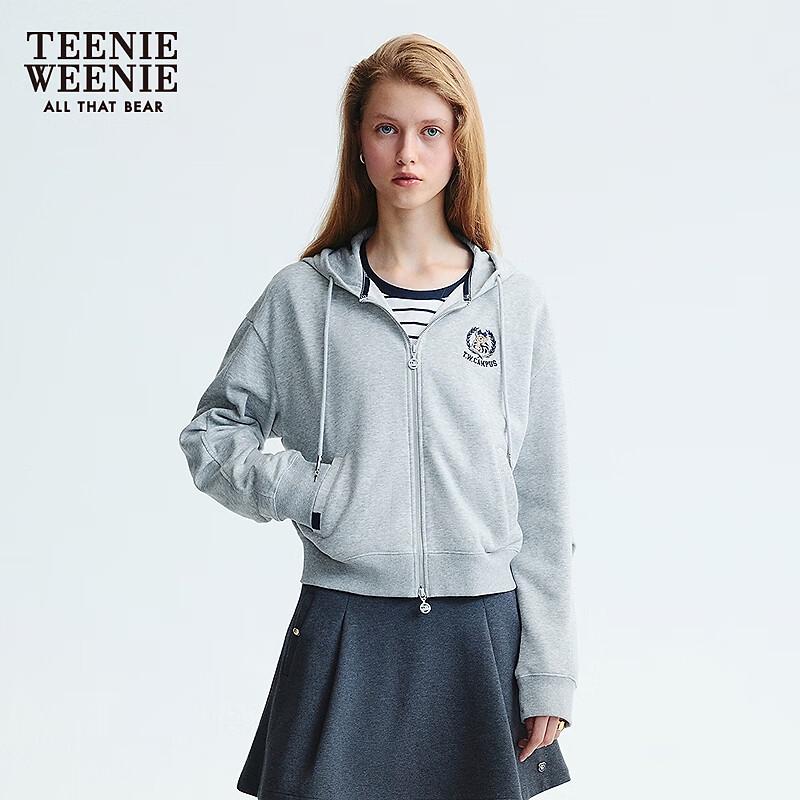 Teenie Weenie Women's Pleated Sleeve Hooded Sweatshirt