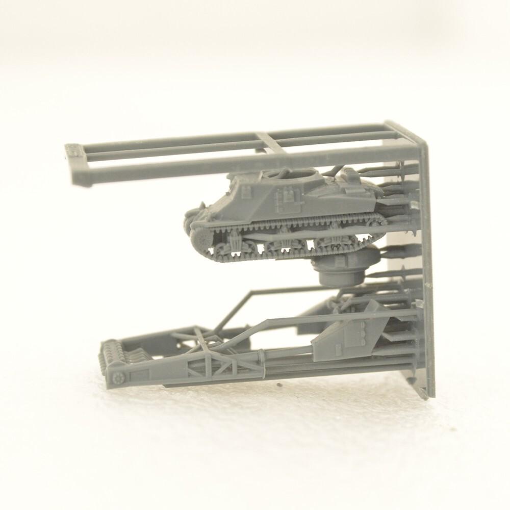SSMODEL 1/200 Military Model Kit US M3 Grant With Paravane Medium Tank