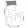 VidaXL Chaises à manger coussins 2 pcs bois massif caoutchouc, chaise à dîner, chaise, chaise de salon, chaises à dîner, 4102465