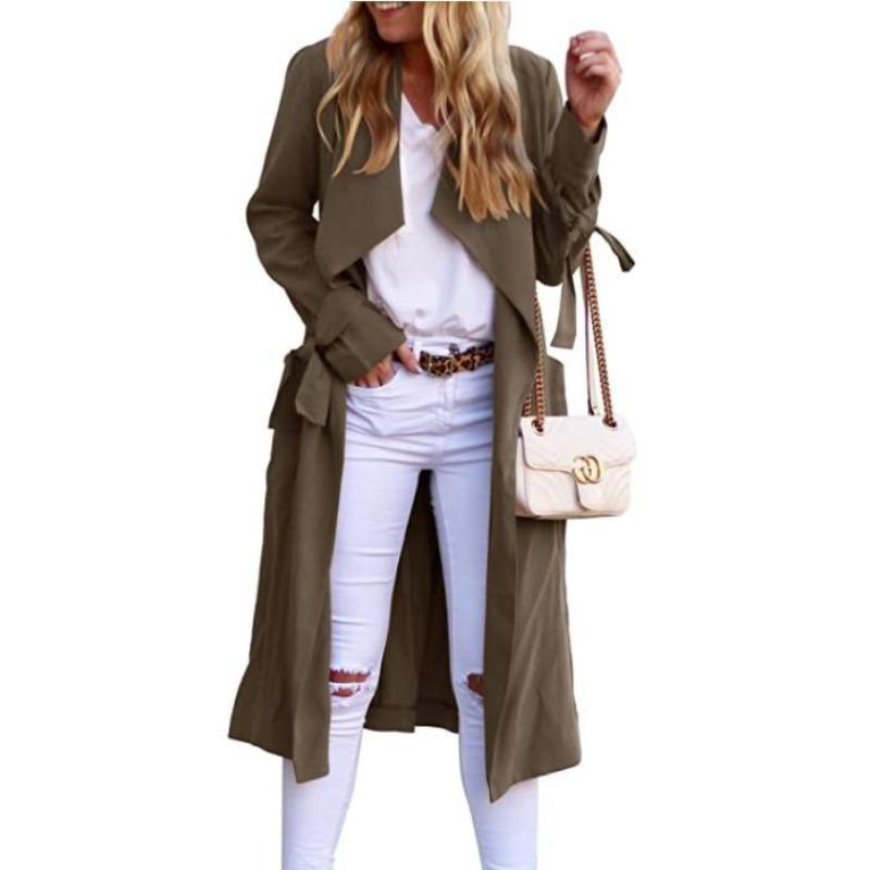 

Осенняя и летняя солнцезащитная одежда, женский тренч, длинное пальто, разноцветное. 3XL