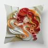 Home Decor Fantasy Angels Printed Pillowcase for Decor Pattern Cushion Cover Suitable for Sofa Bedroom Car Pillow Cover