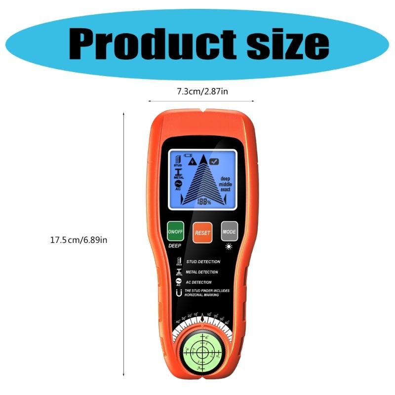 Portable Metal and Wall Detector Suitable for Detecting Pipe & Wire Precise Safe Drilling with High Sensitivity Sensors