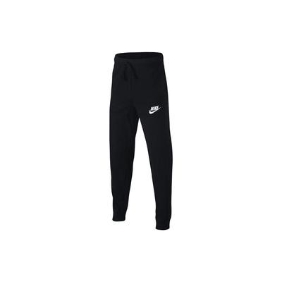 Solid Logo Embroidered Knitted Sports Pants Kids Bottoms Black AH6073-011