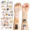 10Pcs/Set  Cartoon Cat Temporary Tattoo Stickers Cute Cat Children Waterproof Tattoo For Kids Funny Birthday Gift