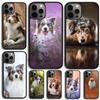 Australian Shepherd Puppy Dog Phone Case For Samsung Galaxy S10 S22 S23 S24 Note 10 20 Lite S20 Plus S21 Ultra Back Cover