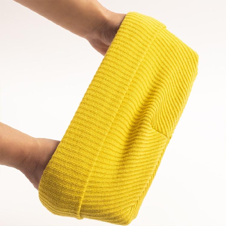 Warm Knitted Wool Cap Unisex Beanie Stretch Thick Knitted Cap for Cold Weather