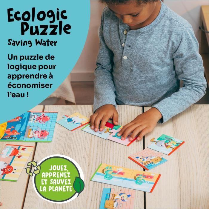 Jeux éducatifs - GEOMAG - Ecologic Puzzle Saving Water - Mini-puzzles éducatifs - Préservation de l'eau