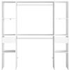 ARTIC EKIPA Dressing Room Kit - White Melamine Decor - 2 Wardrobes + 2 Drawers - L176 X D40 X H180 Cm - Made In France