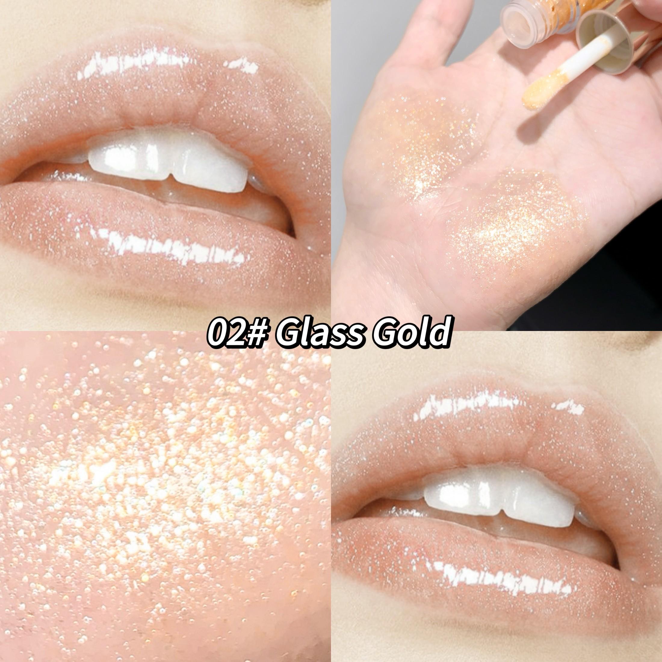 

SHAQINUO Увлажняющая мерцающая помада для губ, увлажняющая натуральная помада, увлажняющее масло для губ с высоким блеском