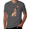Watercolour Gerunisex Shepherd Tshirt Active Sports Short Sleeve Cotton Shirt Tshirt