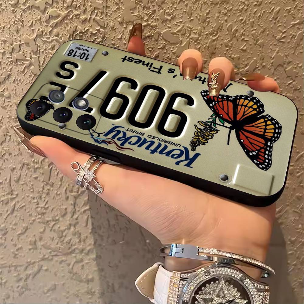 

License Plate Phone Case for Samsung Galaxy A20,21s,22,31,32,52,71,80,A91,5G Colorful Cover Smartphone Pretty SamsungA52