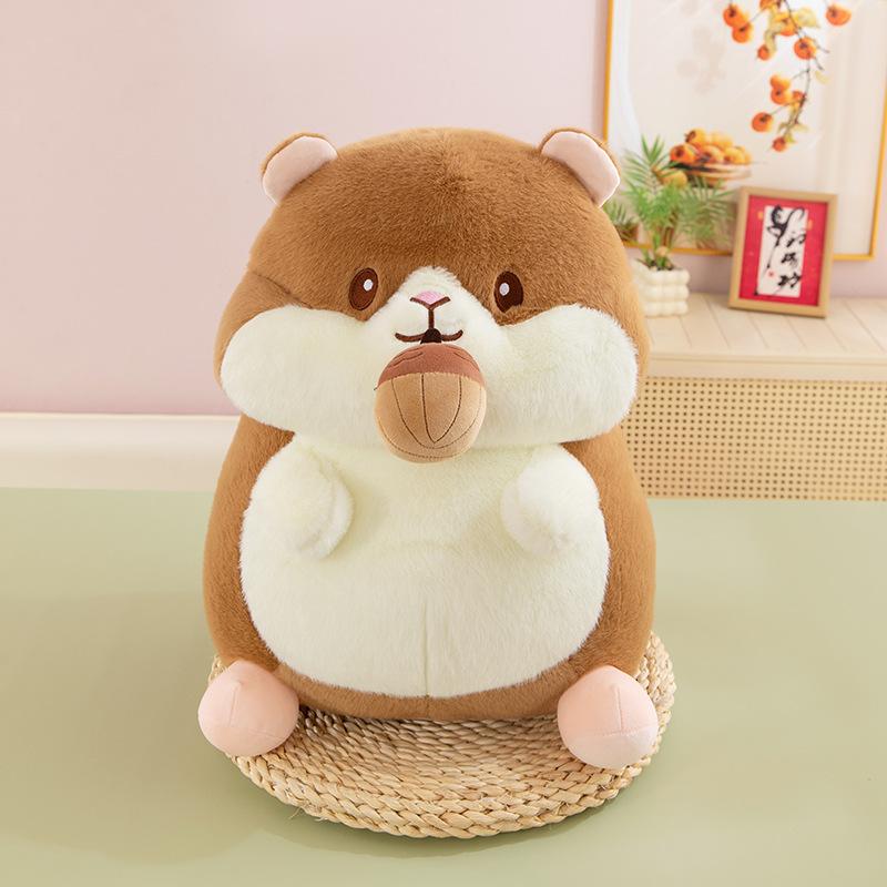 Groundhog plush toy cute little hamster doll doll Children's Day gift