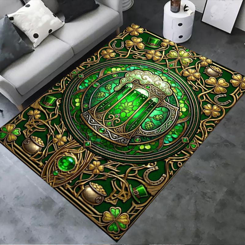 2025 New St.Patrick's Day Carpet Rug for Living Room Bedroom Home Sofa Decoration,Kids play Non-slip Floor Mat80