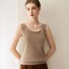 Lekasha Damen 100% reines Kaschmir ärmelloser Strick-Camisole