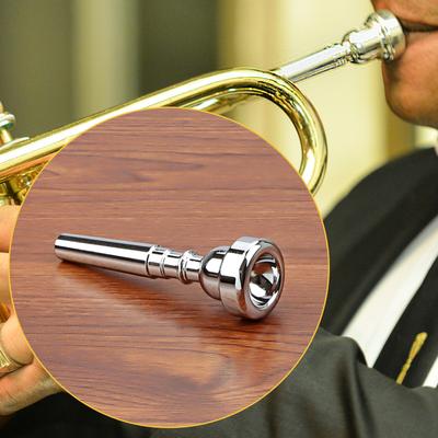 Langlebige Metall-Trompetenmundstück-Ersatzversilbertes Trompetenmundstück für Anfänger und professionelle Spieler