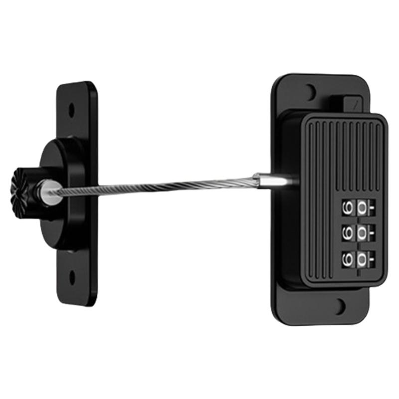 

Home Window Lock Refrigerator Fridge Freezer Door Lock with 3 Digit Code Child Protections Password Lock Enduring чёрный